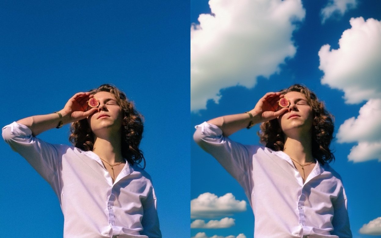 空だけ差し替えて写真を劇的に変換 — AIスカイリプレース