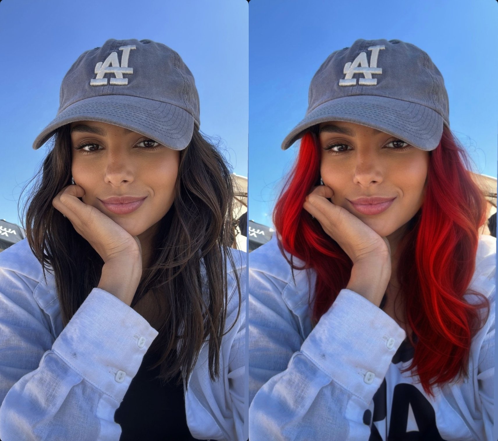 AIで髪色チェンジ｜ブリーチなしでリアルに確認